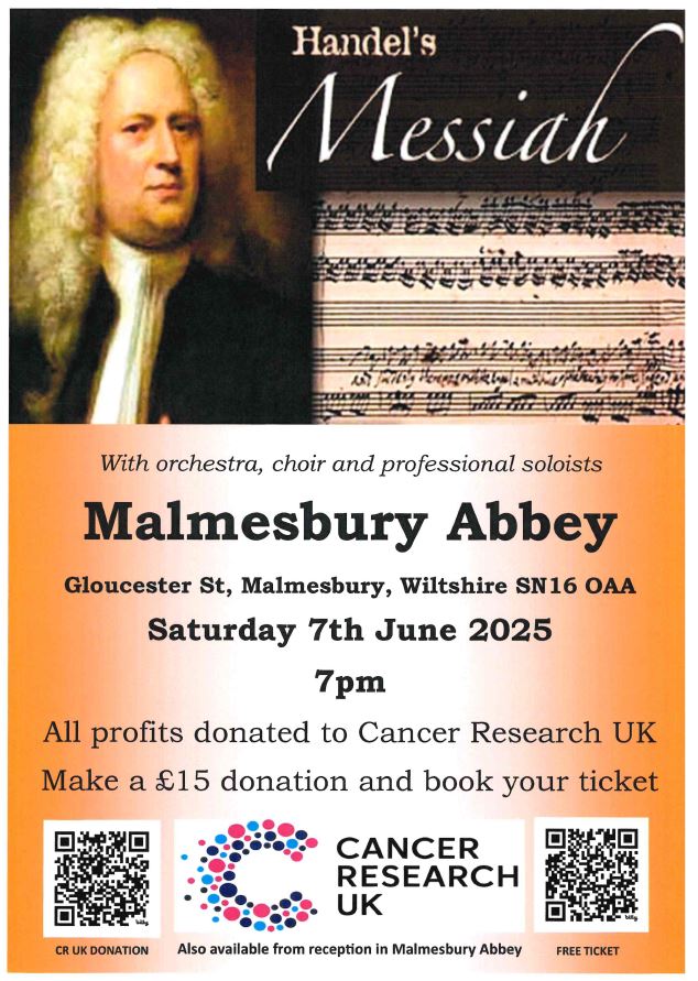 Handel's Messiah - Malmesbury Abbey - All profits to Cancer Research UK